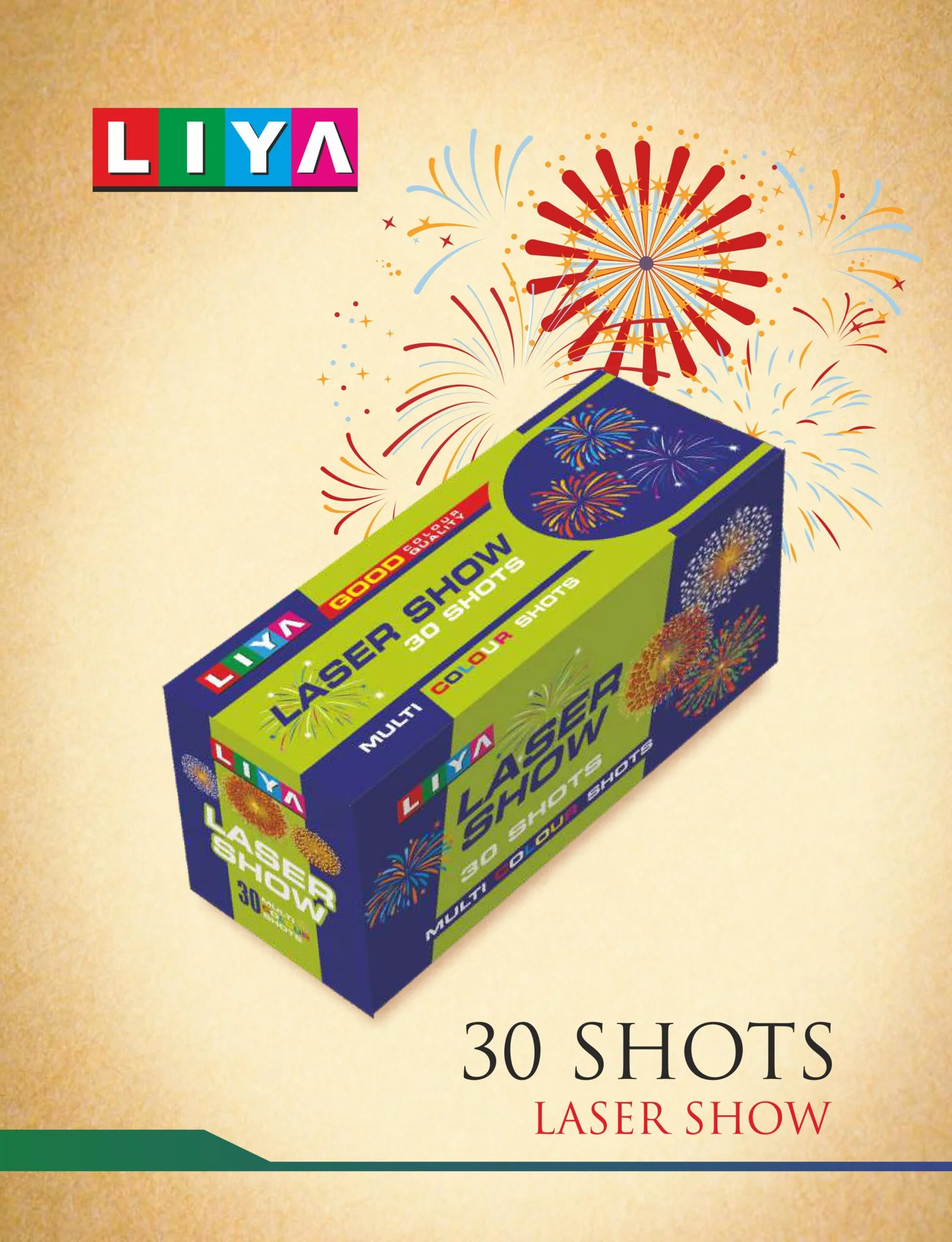 30 Shot Multi Colour (Brand) - 1 PCS