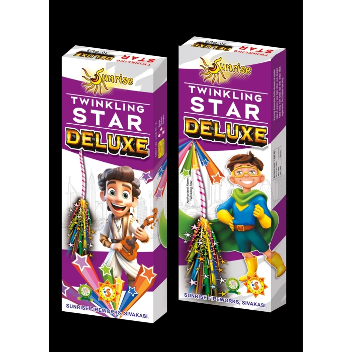 4'' Twinkling Star Deluxe - 10 Pcs/Box