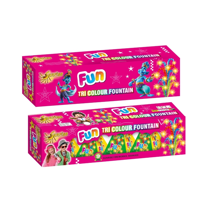 Tri Colour Fountain - 5 Pcs/Box